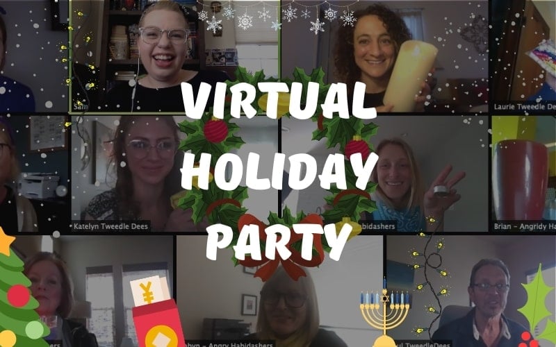 Virtual holiday banner